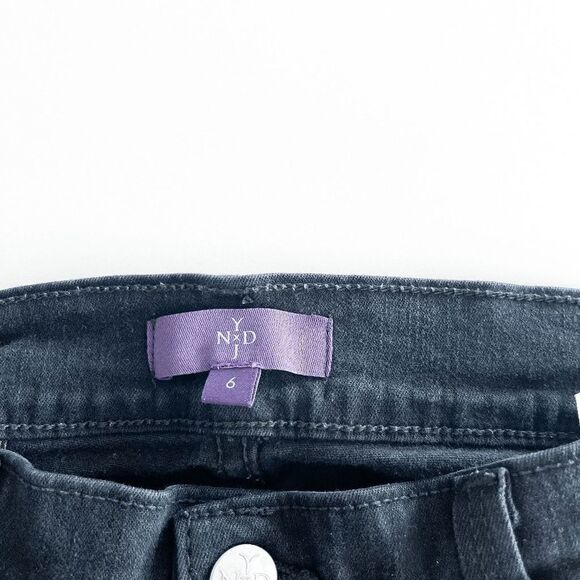 NYDJ Womens Denim Jeans Flared Boot Cut Dark Blue Size 6 - Picture 5 of 10